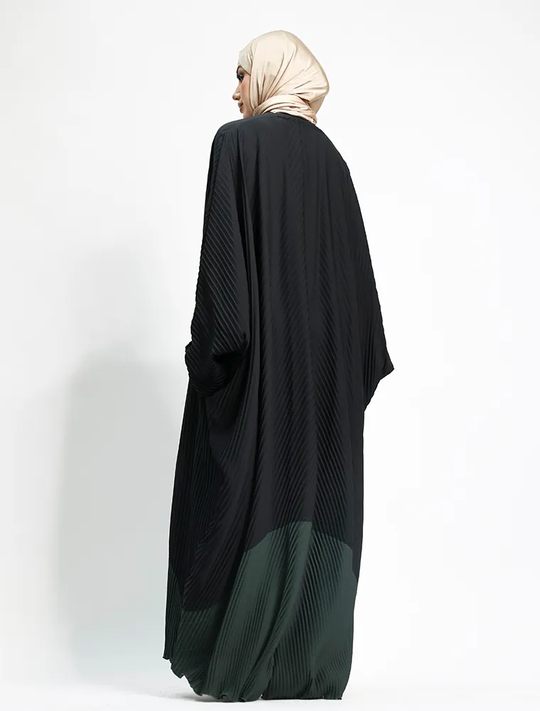 Green Pleated Batwing